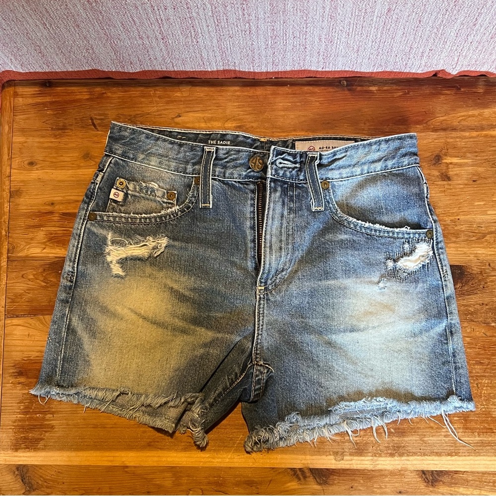 NWOT AG Sadie High Rise Denim Shorts